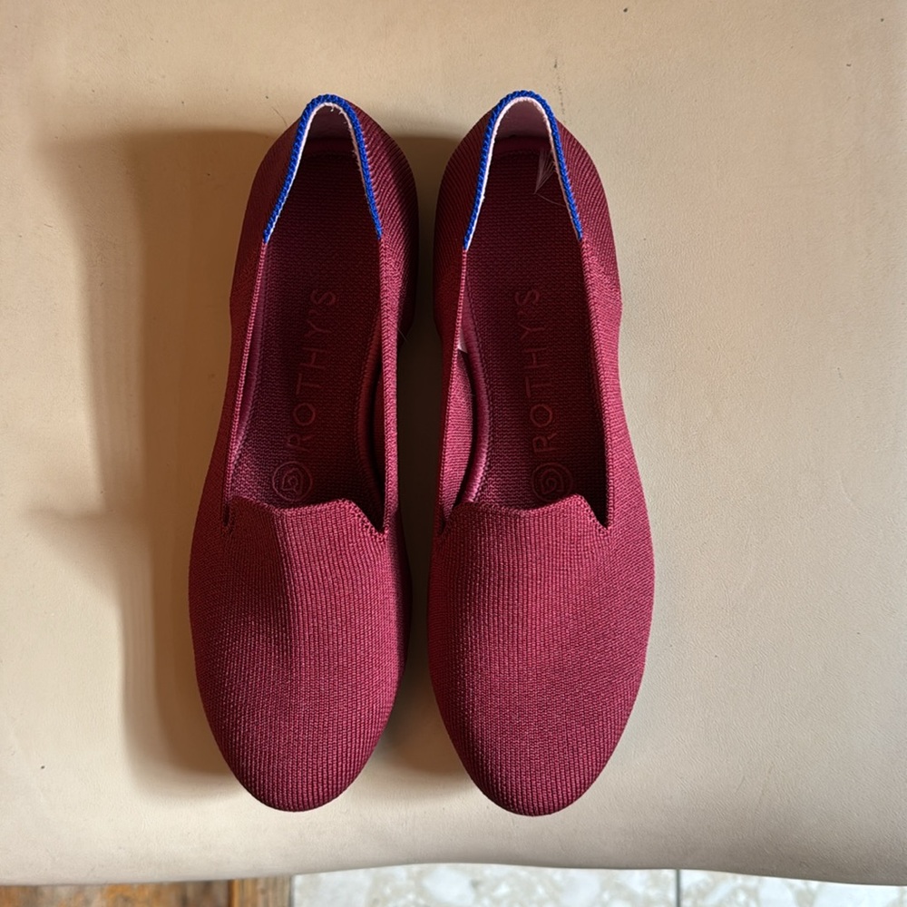 Rothy’s Flat Shoe in size 6 1/2. Color-Cinnamon.  In original box.  EUC